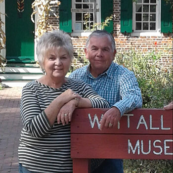 Joe and Linn at a museum