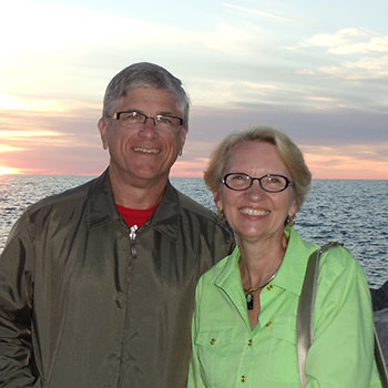 John and Sharon at the beach